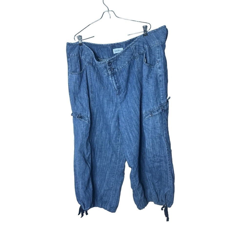 Venezia Y2K Cargo Ankle Crop Jeans Womens‎ Size 28